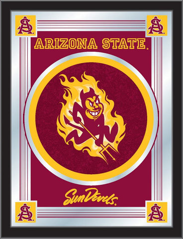 Handla Arizona State Sun Devils Holland Bar Stool Co. Collector Logo Mirror (17" x 22") - Sporting Up