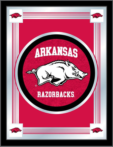 Arkansas Razorbacks Holland Bar Taburete Co. Espejo con logo rojo coleccionista (17 "x 22") - Sporting Up