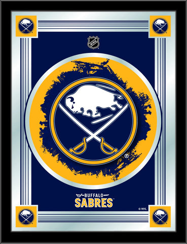 Buffalo Sabres Holland Bar Tabouret Co. Miroir à logo bleu collector (17" x 22") - Sporting Up