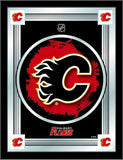 Miroir de collection avec logo rouge des Flames de Calgary Holland Bar Tabouret Co. (17" x 22") - Sporting Up