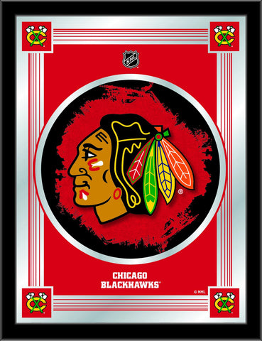 Chicago Blackhawks Holland Bar Stool Co. Collector Red Logo Mirror (17" x 22") – Sporting Up