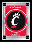 Cincinnati Bearcats Holland Bar Tabouret Co. Miroir à logo rouge collector (17" x 22") - Sporting Up