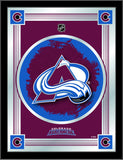 Colorado Avalanche Holland Bar Taburete Co. Espejo con logo azul coleccionista (17" x 22") - Sporting Up