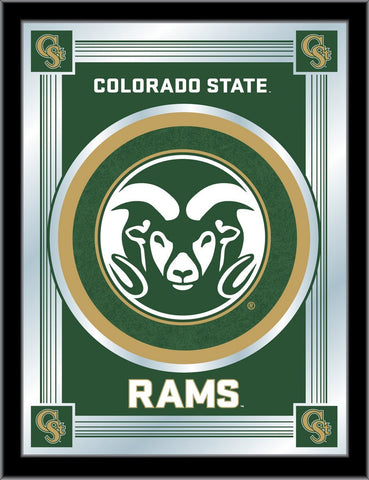 Shop Colorado State Rams Holland Bar Tabouret Co. Miroir avec logo collector (17" x 22") - Sporting Up
