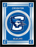 Creighton Bluejays Holland Bar Taburete Co. Espejo con logo azul coleccionista (17" x 22") - Sporting Up