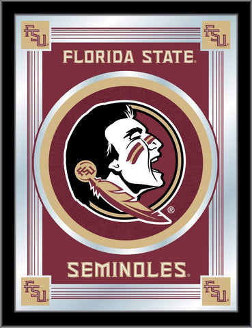 Compre Florida State Seminoles Holland Bar Taburete Co. Espejo con logotipo de cabeza (17" x 22") - Sporting Up