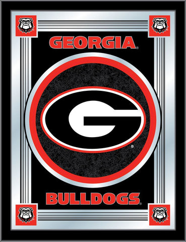 Georgia Bulldogs Holland Bar Tabouret Co. Miroir de collection avec logo « G » (17" x 22") - Sporting Up