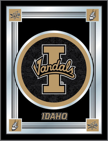 Shop Idaho Vandals Holland Bar Tabouret Co. Miroir à logo noir collector (17" x 22") - Sporting Up
