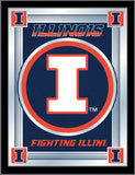Illinois Fighting Illini Holland Bar Tabouret Co. Miroir avec logo collector (17" x 22") - Sporting Up