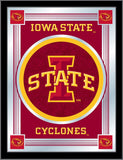 Iowa State Cyclones Holland Bar Tabouret Co. Miroir à logo rouge collector (17" x 22") - Sporting Up