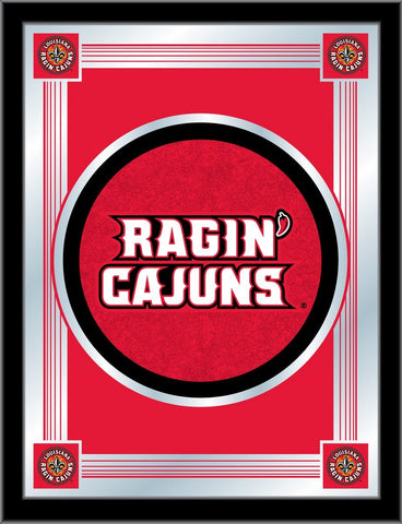 Louisiana-Lafayette Ragin' Cajuns Holland Bar Tabouret Co. Miroir avec logo (17" x 22") - Sporting Up