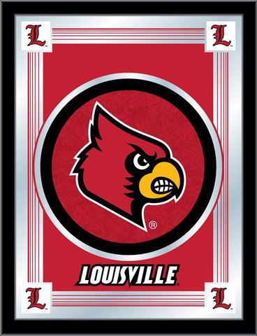 Louisville Cardinals Holland Bar Taburete Co. Espejo con logo rojo coleccionista (17 "x 22") - Sporting Up