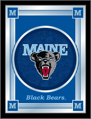 Shop Maine Black Bears Holland Bar Tabouret Co. Miroir collector avec logo bleu (17" x 22") - Sporting Up
