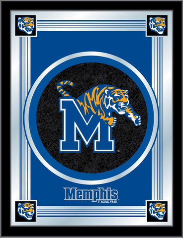 Memphis Tigers Holland Bar Stool Co. Collector Blue Logo Mirror (17" x 22") - Sporting Up