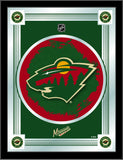 Minnesota Wild Holland Bar Tabouret Co. Miroir à logo vert collector (17" x 22") - Sporting Up