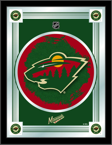 Handla Minnesota Wild Holland Bar Stool Co. Collector Green Logo Mirror (17" x 22") - Sporting Up