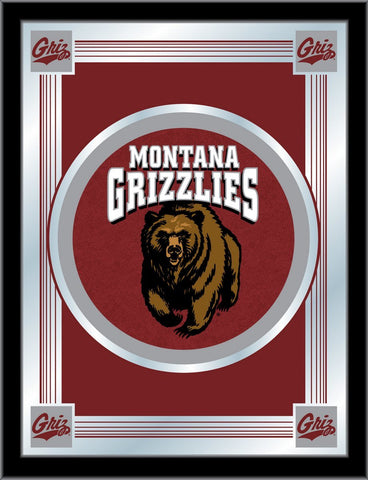Handla Montana Grizzlies Holland Bar Stool Co. Collector Red Logo Mirror (17" x 22") - Sporting Up