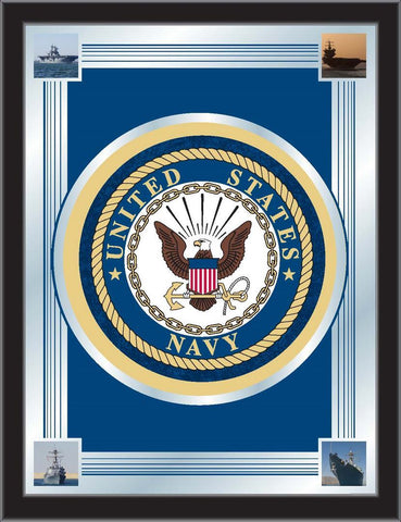 United States US Navy Holland Bar Stool Co. Collector Logo Mirror (17" x 22") - Sporting Up
