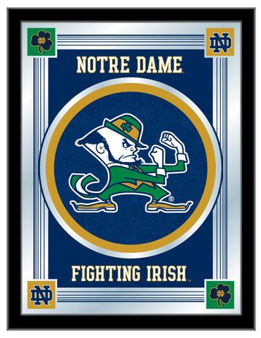 Compre Notre Dame Fighting Irish Holland Bar Taburete Co. Espejo con logotipo azul (17" x 22") - Sporting Up
