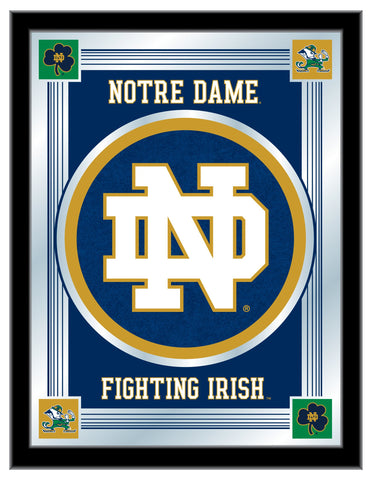 Notre Dame Fighting Irish Holland Barhocker Co. „ND“ Logo-Spiegel (17" x 22") – Sporting Up