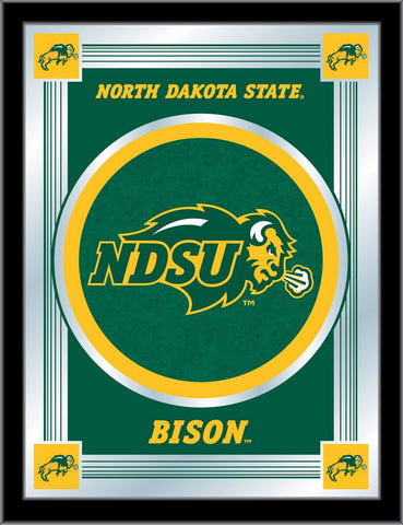 Miroir avec logo de collection Bison Holland Bar Chair Co. de l'État du Dakota du Nord (17" x 22") - Sporting Up