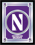 Northwestern Wildcats Holland Bar Stool Co. Collector Logo Mirror (17" x 22") - Sporting Up