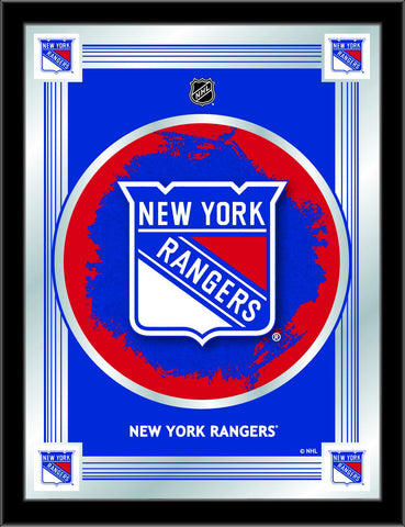 Shop New York Rangers Holland Bar Tabouret Co. Miroir collector avec logo bleu (17" x 22") - Sporting Up