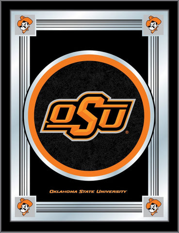Compre Espejo con logotipo de coleccionista de Oklahoma State Cowboys Holland Bar Taburete Co. (17 "x 22") - Sporting Up