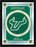 Espejo con logotipo de coleccionista de South Florida Bulls Holland Bar Taburete Co. (17" x 22") - Sporting Up