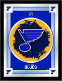 St. Louis Blues Holland Bar Taburete Co. Espejo con logo azul coleccionista (17 "x 22") - Sporting Up