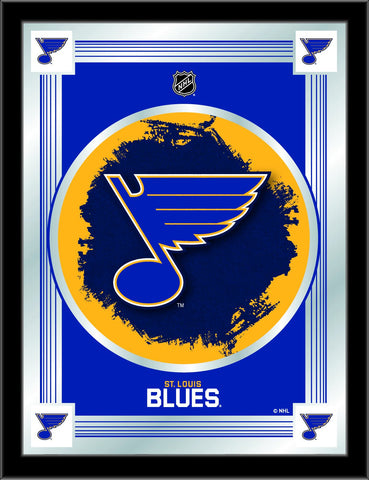 St. Louis Blues Holland Bar Taburete Co. Espejo con logo azul coleccionista (17 "x 22") - Sporting Up