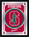 Stanford Cardinal Holland Bar Tabouret Co. Miroir à logo rouge collector (17" x 22") - Sporting Up