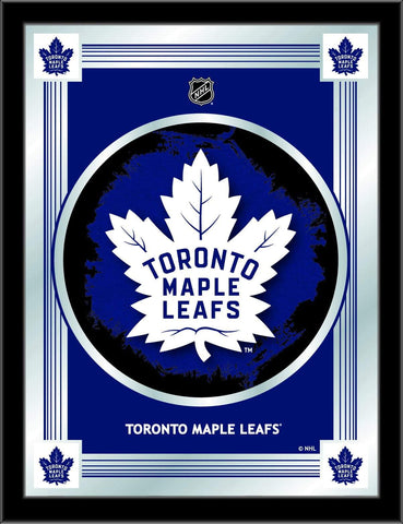 Magasinez les Maple Leafs de Toronto Holland Bar Tabouret Co. Miroir à logo bleu collector (17" x 22") - Sporting Up