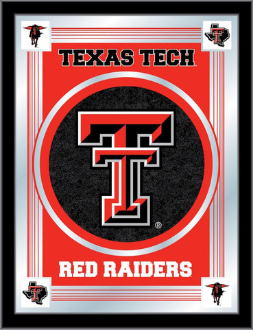 Texas Tech Red Raiders Holland Bar Tabouret Co. Miroir avec logo collector (17" x 22") - Sporting Up