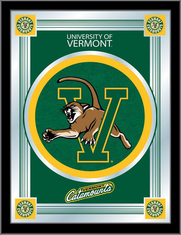 Vermont Catamounts Holland Bar Taburete Co. Espejo con logotipo de coleccionista (17" x 22") - Sporting Up