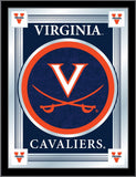 Virginia Cavaliers Holland Bar Tabouret Co. Miroir à logo bleu collector (17" x 22") - Sporting Up
