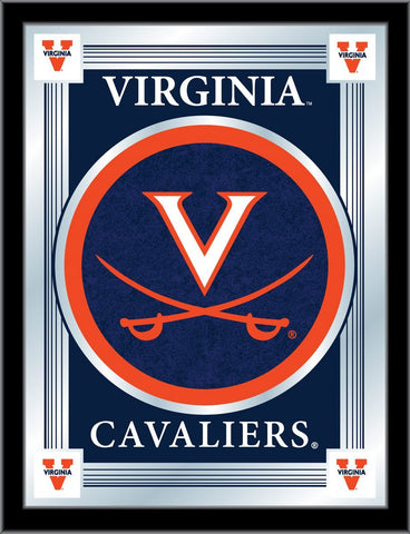 Shop Virginia Cavaliers Holland Bar Tabouret Co. Miroir à logo bleu collector (17" x 22") - Sporting Up