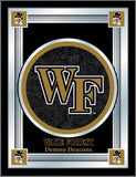Wake Forest Demon Deacons Holland Bar Tabouret Co. Miroir avec logo noir (17" x 22") - Sporting Up