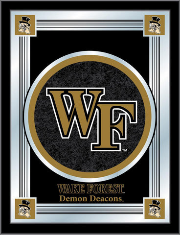 Compre Wake Forest Demon Deacons Holland Bar Taburete Co. Espejo con logo negro (17" x 22") - Sporting Up