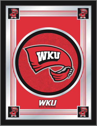 Shop Western Kentucky Hilltoppers Holland Bar Stool Co. Red Logo Mirror (17" x 22") - Sporting Up