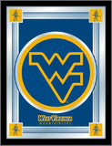 West Virginia Mountaineers Holland Bar Taburete Co. Espejo con logotipo azul (17 "x 22") - Sporting Up