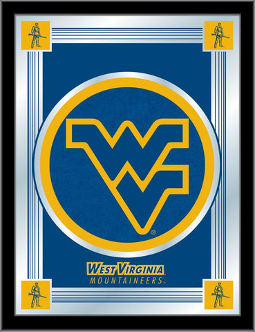 Shop West Virginia Mountaineers Holland Bar Stool Co. Blue Logo Mirror (17" x 22") - Sporting Up