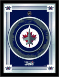 Miroir à logo bleu collectionneur Holland Bar Tabouret Co. des Jets de Winnipeg (17" x 22") - Sporting Up