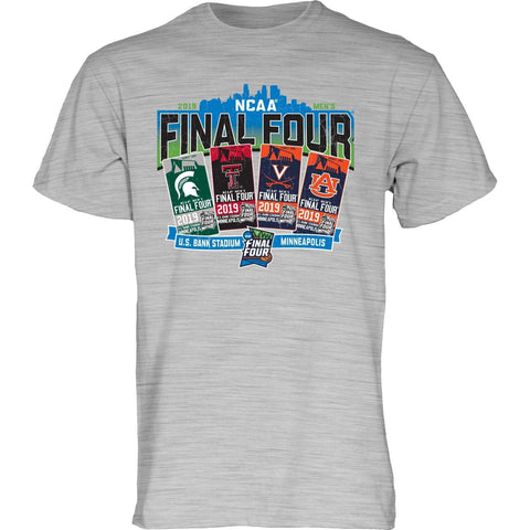 Shop 2019 NCAA Final Four Team Logos March Madness Minneapolis Ticket T-Shirt - Sporting Up