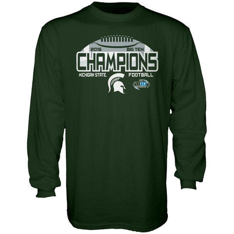 Michigan State Spartans 2015 Football Big 10 Conference Champions LS T-shirt – Sporting Up