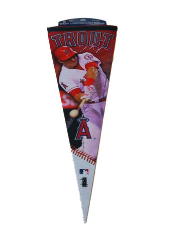 Shop Mike Trout Anaheim Angels Wincraft Collector Player Felt Pennant (12" x 30") - Sporting Up