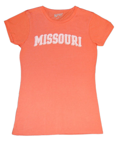 T-shirt à manches courtes orange pour femmes Missouri Tigers Gear Co.ed (M) - Sporting Up