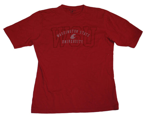 Washington State Cougars Gear for Sports Röd Supermjuk logotyp T-shirt (L) - Sporting Up