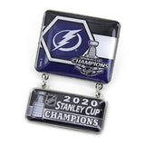 Épinglette Aminco Dangler des champions de la Coupe Stanley de la LNH Lightning de Tampa Bay 2020 - faire du sport
