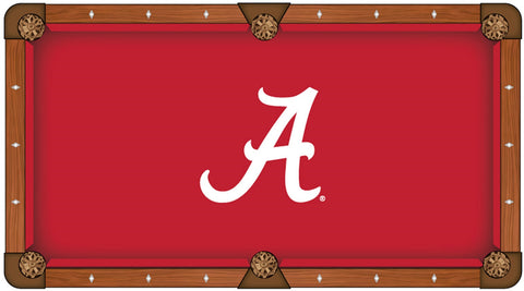 Alabama Crimson Tide HBS Red with White "A" Logo Billiard Pool Table Cloth - Sporting Up